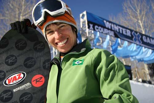 No Snowboard, Isabel Clark foi a primeira atleta brasileira a competir na cidade de Sochi, sede dos Jogos Olímpicos de Inverno em 2014/ Foto:Iva Fuenzalida